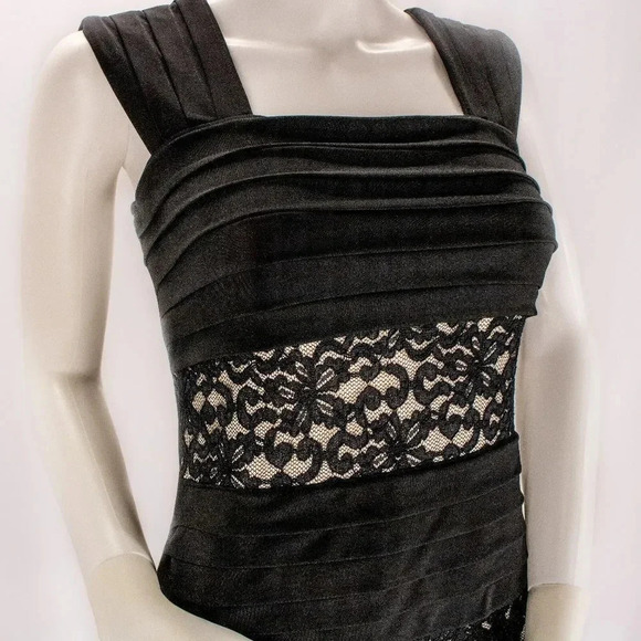 En Focus Studio Black Lace Dress - Picture 2 of 3